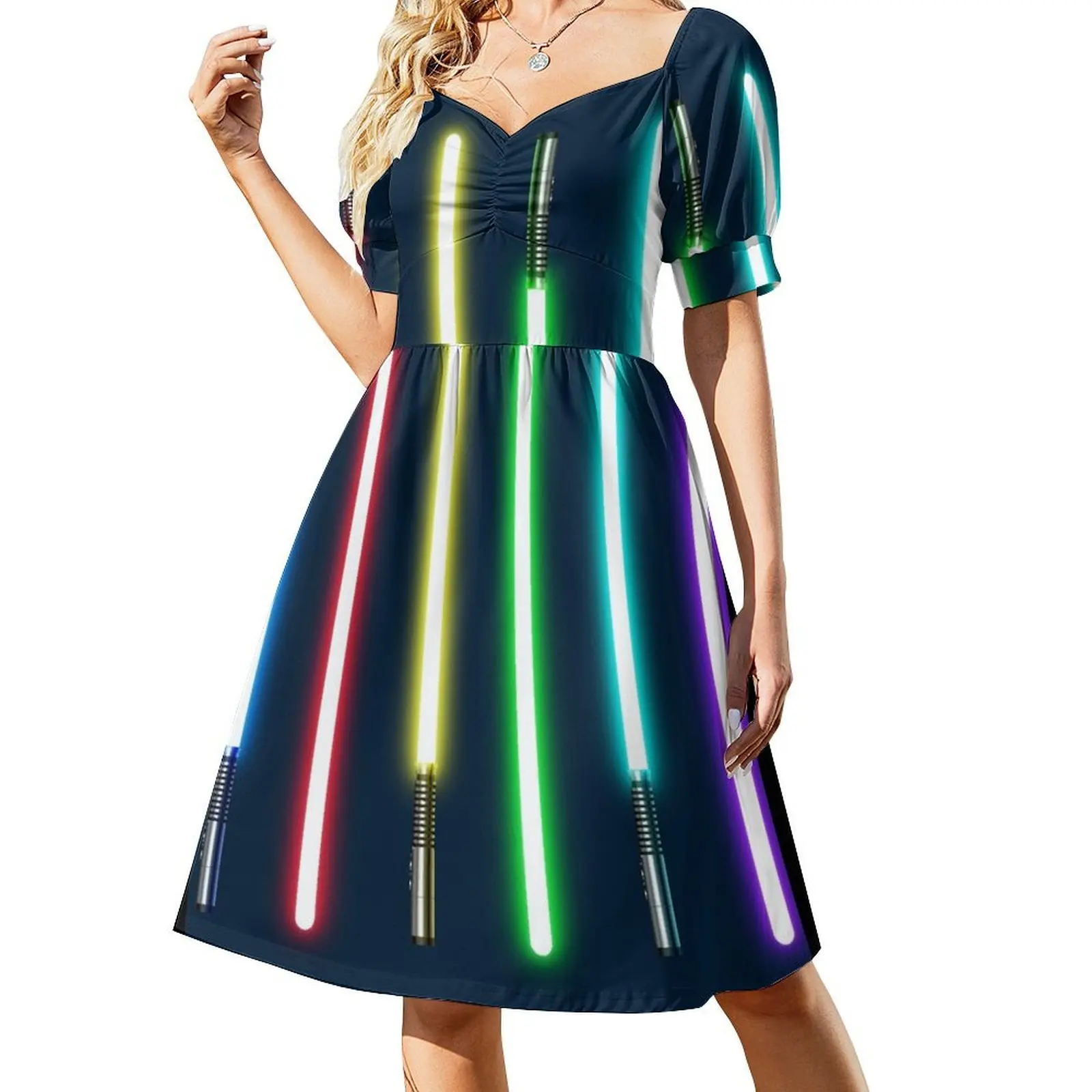 

lightsaber Short Sleeved Dress clothing women summer 2025 summer dresses womens 2025 Dress