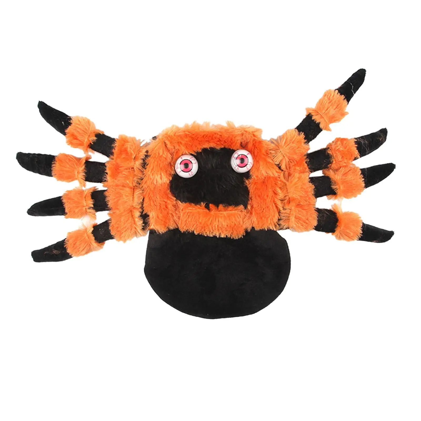 Plush Pet Holiday Costume Realistic Horror Wing Dress for Dogs Cats Kitten Black Halloween Fancy Outfit Cosplay Prop