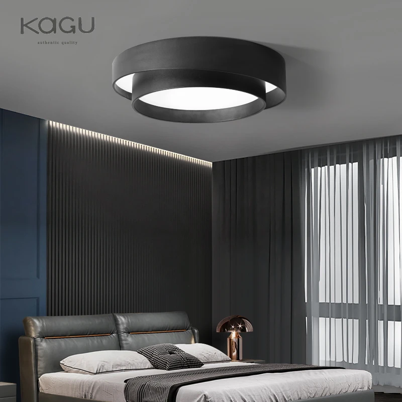 LED Ceiling Light All Copper Modern Living Room Light Nordic Simple Room Round Bedroom Decorative Light Ceiling Light