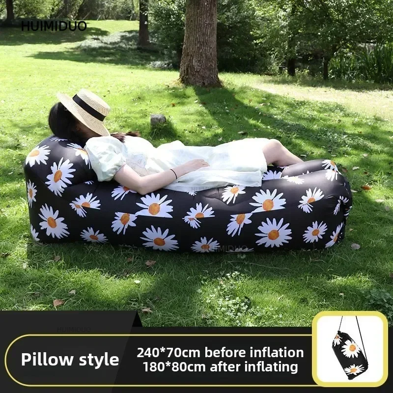 Outdoor Inflatable Sofa Lazy Sofa Folding Portable Inflatable Mattress Naturehiking Colchon Inflatable Camping