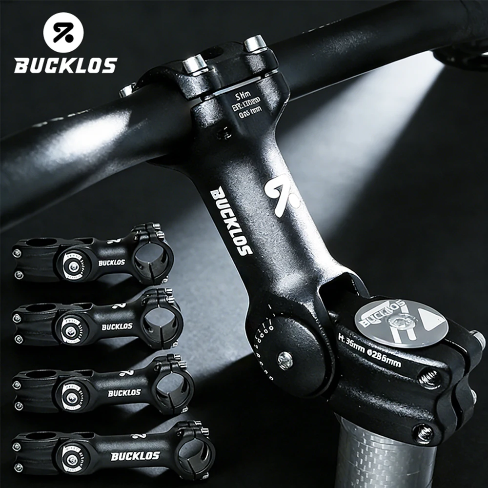 BUCKLOS Verstellbarer Fahrradvorbau Langlebiger Mountainbike-Lenker Power CNC geschmiedete Aluminiumlegierung MTB BMX Fahrradgriff Vorbau Power – Detail 1