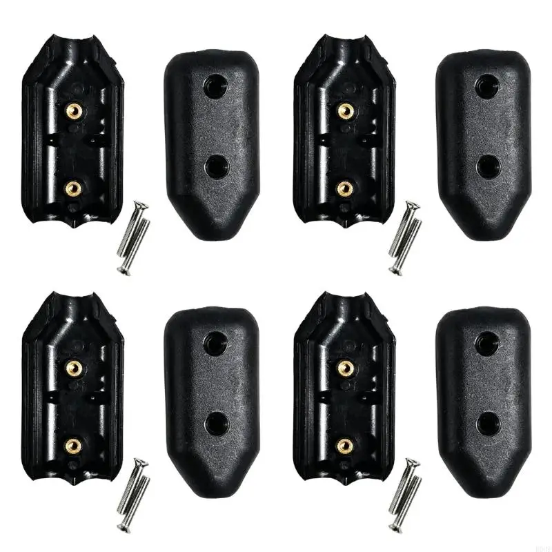 4er-Pack starke Kunststoff-Seilbefestigungen, Seilverbinderklemmen, leicht zu tragen für Nylonseile oder geflochtene Seile B03E – Detail 2