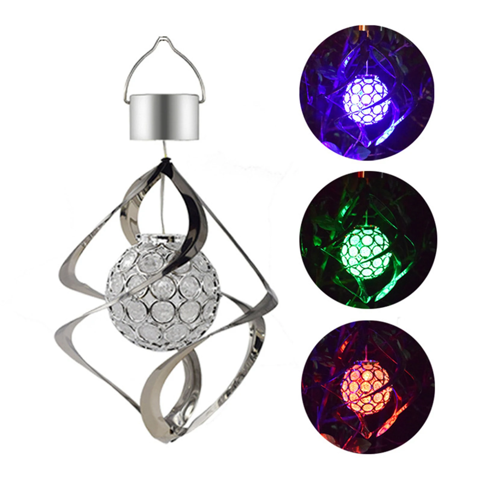 

Solar Wind Chime Lights Landscape Lights Stainless Steel Outdoor Lighting Garden Lights Colour Changing Hanging Lamp