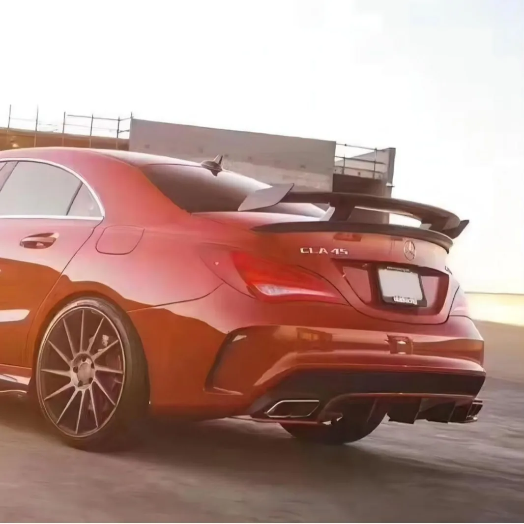 For Mercedes Benz CLA Wing CLA45 W117 C117 100% Carbon Fiber Rear Trunk Lid CLA180 CLA200 CLA250 CLA260 2013-2023 GT Spoiler