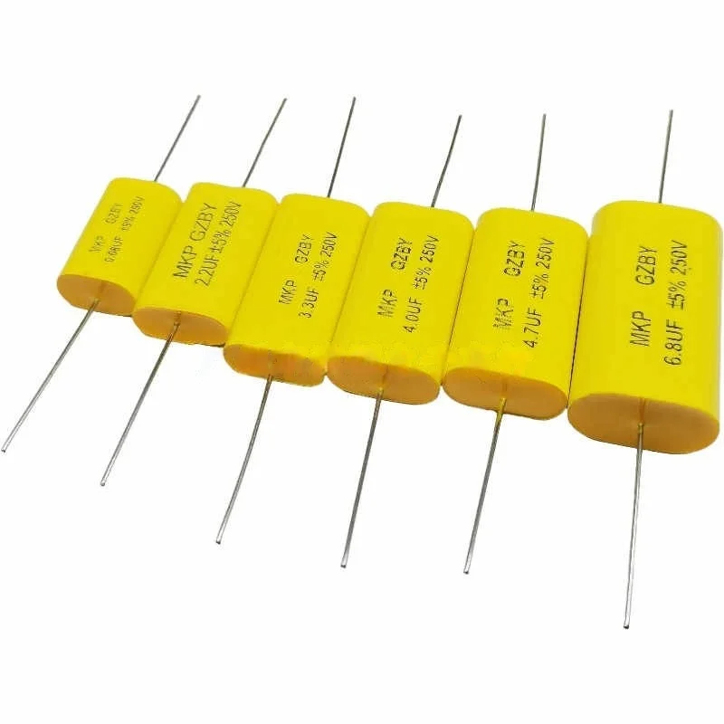 10 шт. новый оригинальный MKP Huang Bian осевой 250 v1/2,2/3/4/4. 8.2/7/5.6/10/15/47 UF бесконечный конденсатор