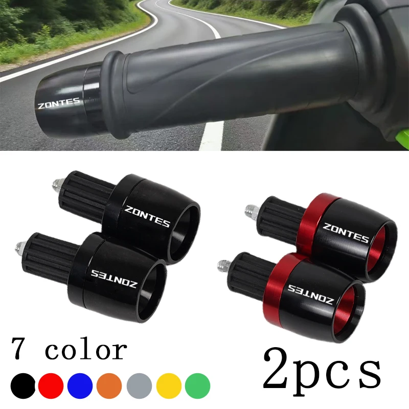 For Zontes 310R 310X 310V 310 t2 G1 125 U1 U 155 ZT 125 T310 350E 350 CNC Motorcycle Handlebar Grips Handle Bar Cap End Plugs