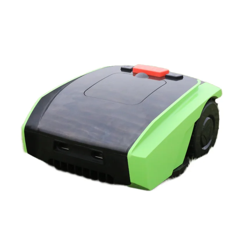 M18E Intelligent Robot Electric Lawn Mower GPS Omnidirectional With Low Noise Protection