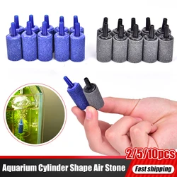 10/5/2pcs Aquarium Cylinder Shape Air Stone Mineral Bubbles Release Fish Tank Punp Airstone Aeration Aerator Accessories