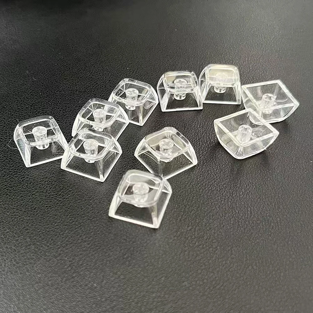 Keycaps transparentes do teclado, PC Keycap em branco, Teclado mecânico translúcido, XDA Crystal, 5 pcs, 10 pcs