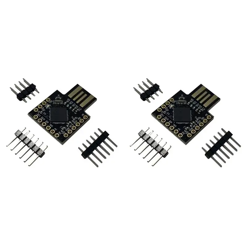 AA08-2X For Beetle Leonardo USB ATMEGA32U4 Mini Development Board PRO-MICRO Multifunction Portable Convenient Module,Black