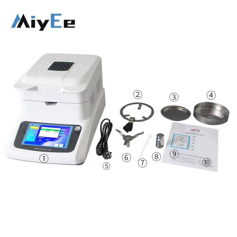 

XFSFY-1205MA 120g (0.005g) Halogen Moisture Analyzer Rapid Halogen Moisture Meter for Grains Feed