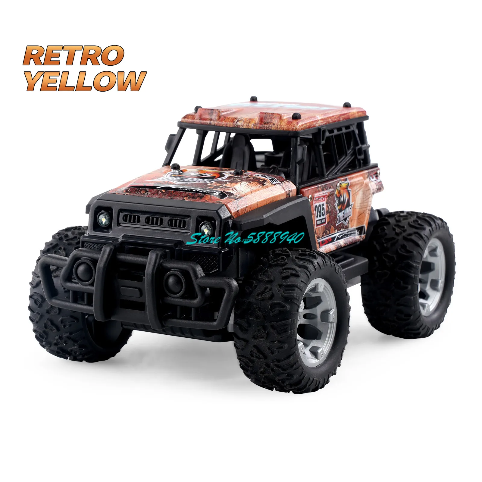 1:20 30 دقيقة جميع التضاريس على الطرق الوعرة تسلق Rc سيارة شاحنة 2.4G 4WD LED التحكم في الإضاءة تحطم المقاومة راديو التحكم نماذج من الشاحنات