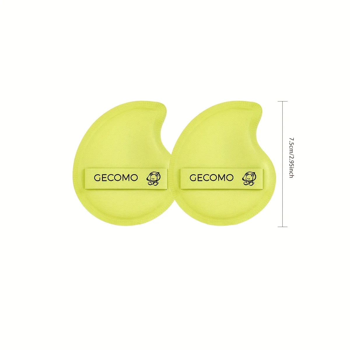 2 uds maquillaje licuadora Puff cojín de aire base esponja esponjas de polvo suelto herramienta aplicadora cosmética en forma de Mango al por mayor