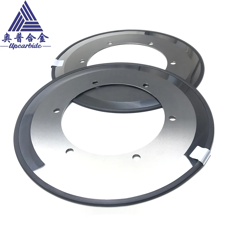 Φ260×140×1.5mm OEM Polished Carbide Slitting Knives – Cemented Circular Blade for Corrugated Paperboard