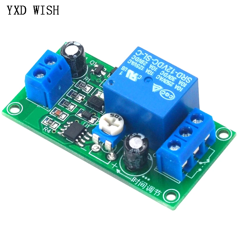 10pcs NE555 DC 12V Time Delay Relay Module Adjustable Timer Switch Auto Cut Off Timing Relay For Home Car DIY Electronic Kit