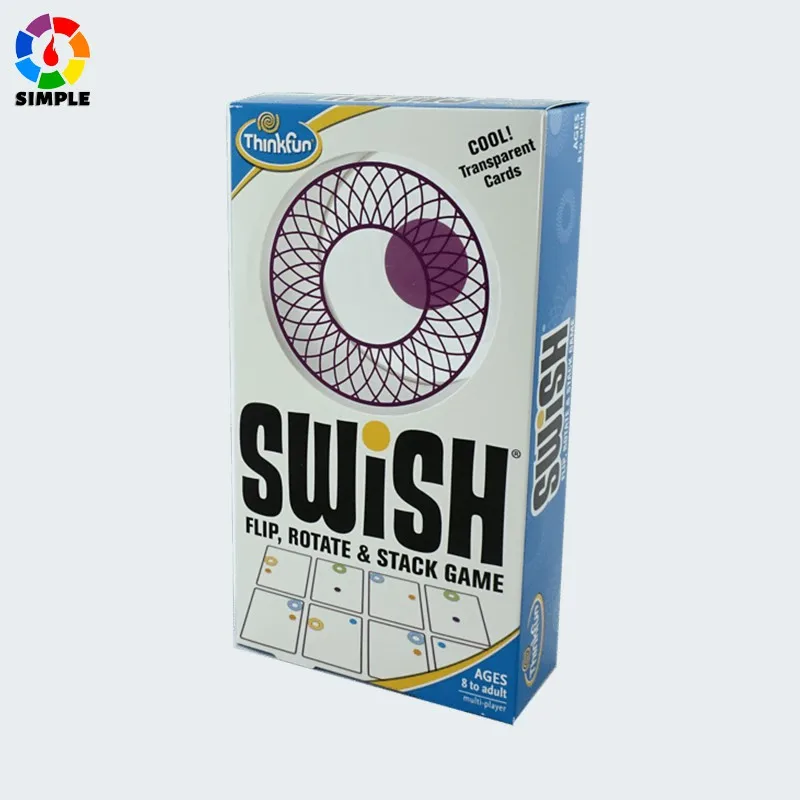 

Детская игрушка Swish - забавная прозрачная карточная игра и игрушка года Nominee, английская версия, карточная игра для детей, подарки