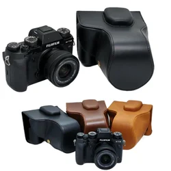 PU Leather Video Camera Case Bag Cover For Fujifilm XT2 XT-2 XT3 XT-3 Camera with Shoulder strap