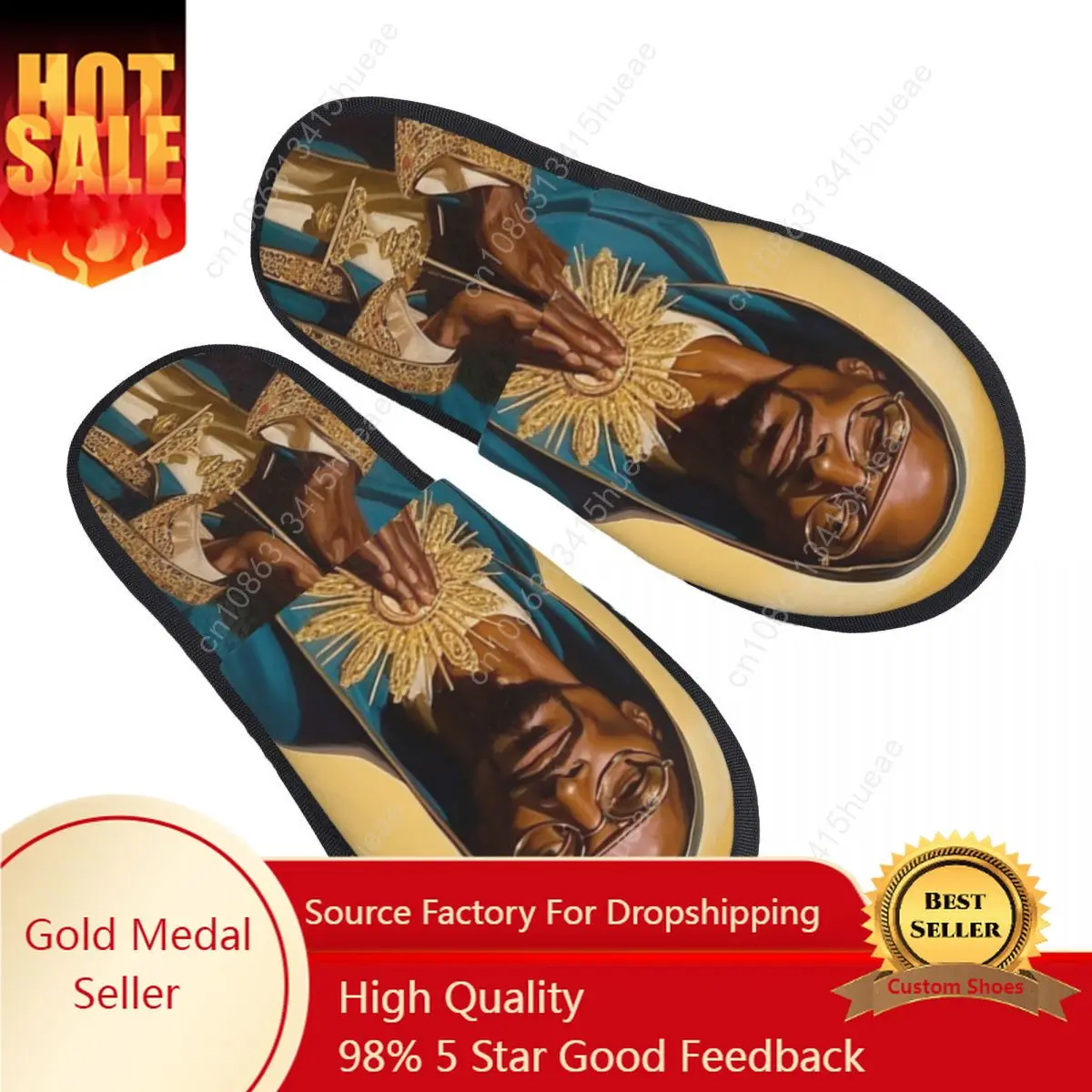 

Custom Virgin Of Guadalupe Snoop Dogg Meme House Slippers Soft Warm Funny Memory Foam Fluffy Slipper Indoor Outdoor Shoes