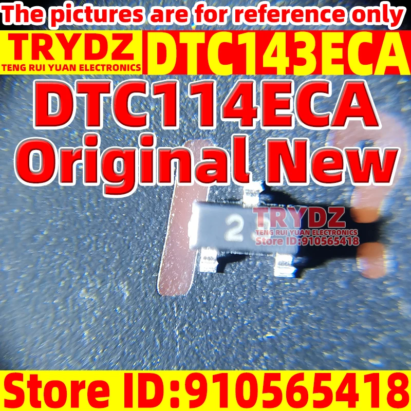 200-20pcs Original New DTC143ECA DTC114ECA SOT-23 NPN transistor 50V/0.1A 100mA