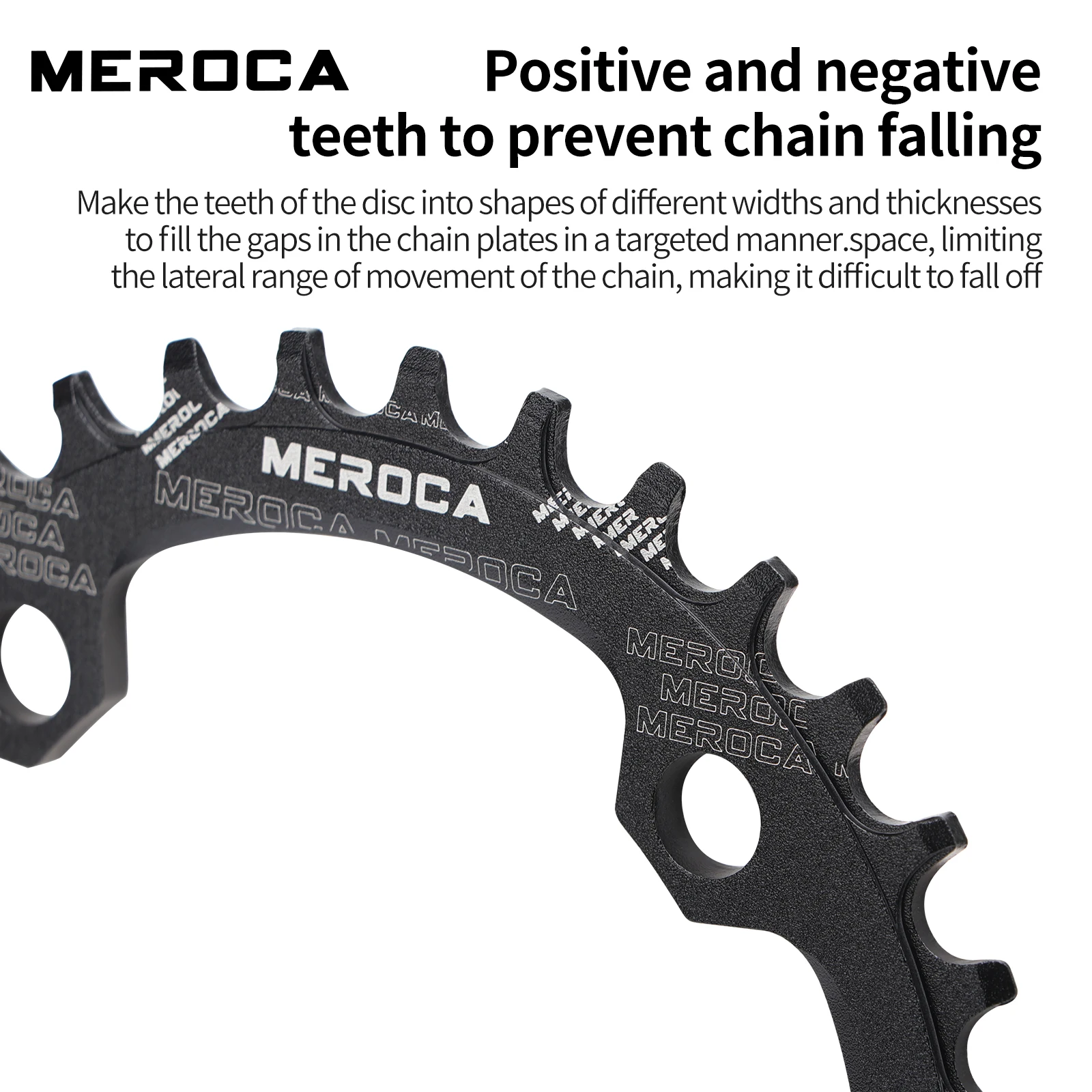 MEROCA 104BCD MTB Chainring Round Narrow Wide Ultralight Mountain Bike 32T 34T 36T 38T Bicycle Crankset Tooth 104BCD Chainwheel