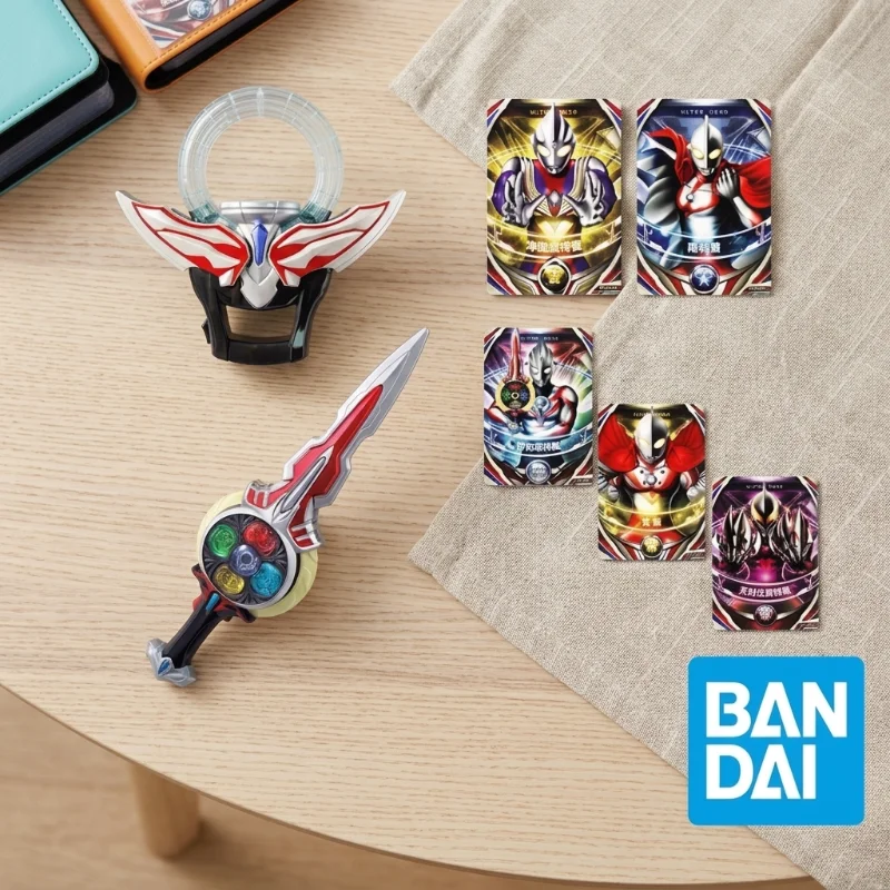 

Bandai Ultraman Orb DX Transformation Set Orb Ring and Calibur Sword with 5 Fusion Cards Kids Cosplay Toy Kids Role Play Toy