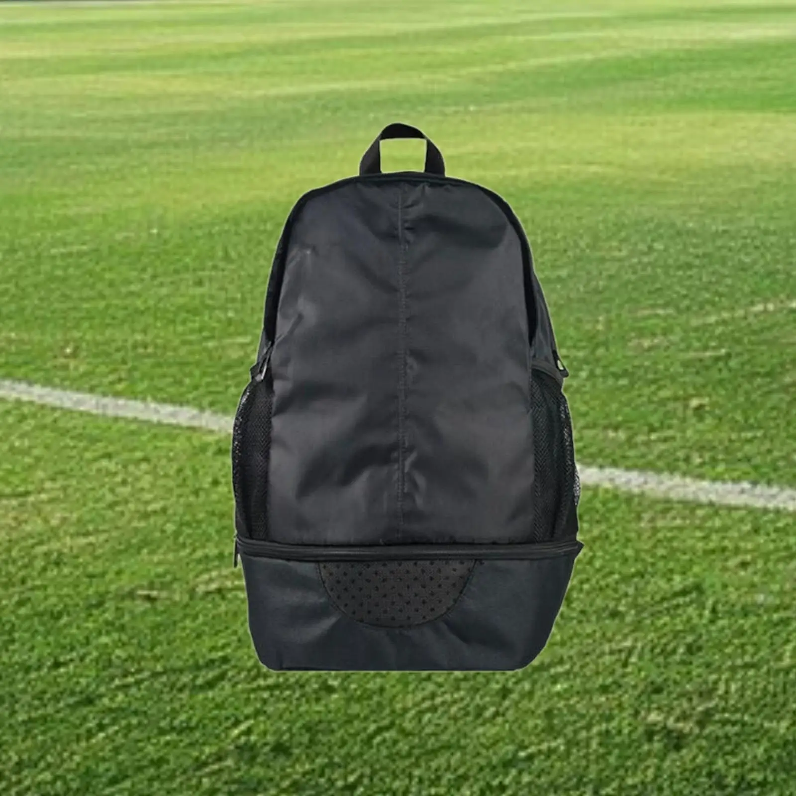 

Men’s Large Soccer Backpack with Laptop Sleeve and Mesh Pockets Multipurpose Sports Bag for Cycling Trips