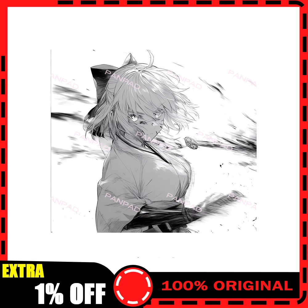 

PAN Esports Soji Okita Glass Mousepad Smooth and Speed Mouse Pad FPS Coating Full Coverage Primer For APEX CSGO PC Accessories