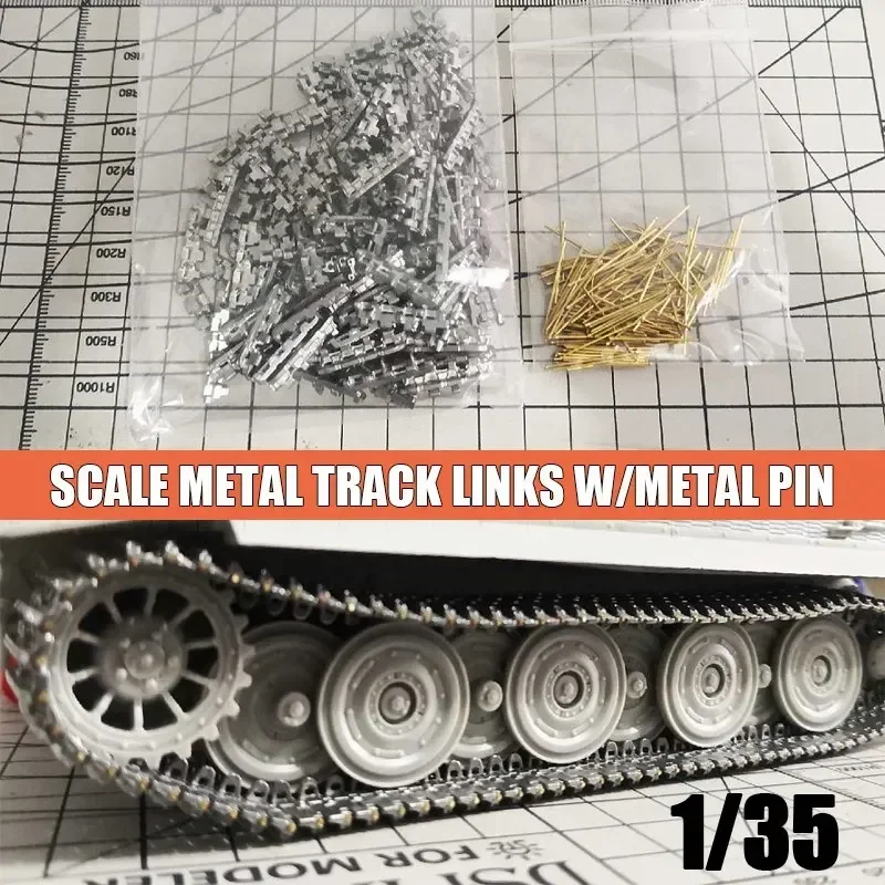 1/35 Scale โลหะ Track Links W/ขาโลหะสําหรับเยอรมัน Tiger I ถังชุด Sx35020 อุปกรณ์เสริมคุณภาพสูง