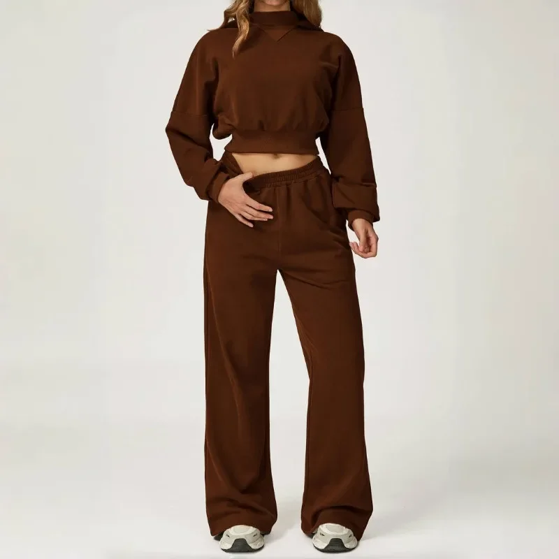 tuta-da-yoga-da-donna-invernale-felpa-con-cappuccio-ampia-e-versatile-slim-fit-set-sport-all'aria-aperta-corsa-per-il-tempo-libero-tuta-da-fitness-abbigliamento-da-palestra