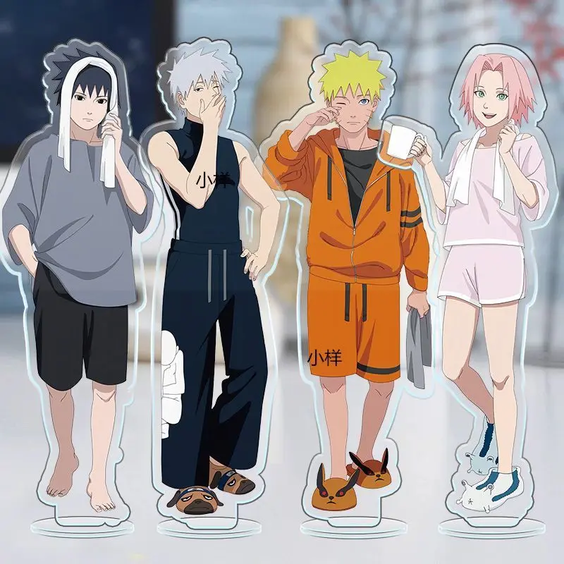 NARUTO Plate Desk Decor Early Morning Standee Uchiha Sasuke Collection Ornament Accesorios Haruno Sakura Acrylic Doll Kakashi