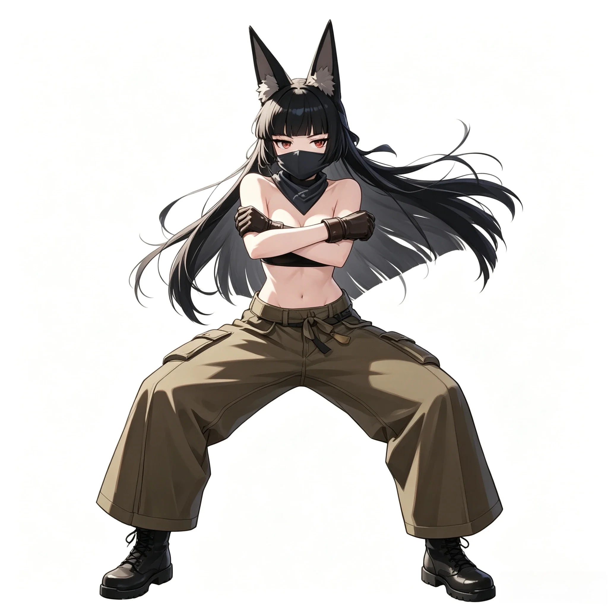 Anime Girl Hoshimi Miyabi Zenless Zone Zero 17cm Waterproof Vinyl Car Sticker Fox Ears Decal for Motorcycle Helmet Laptop JDM