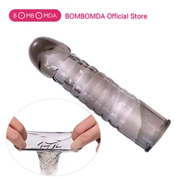 Cockring Reusable Condom With Spike Dotted Penis Sleeve For Men Dildo Sheath Condoms Extender Sleeve Penis Cock Cover Sex Toys