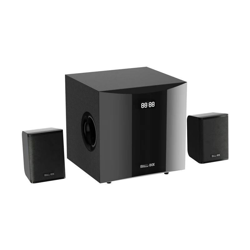 

Hot Selling Wooden 2.1CH Home Theater Speakers System SoundBar Desktop Computer Sound with Wireless Bluetooth Input Function