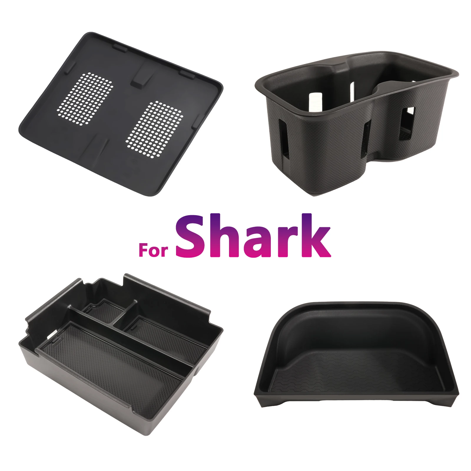 

For BYD Shark 2024 2025 Center Console Storage Box Behind Screen Box Armrest Storage Cup Holder Phone Holder Shark Accessories