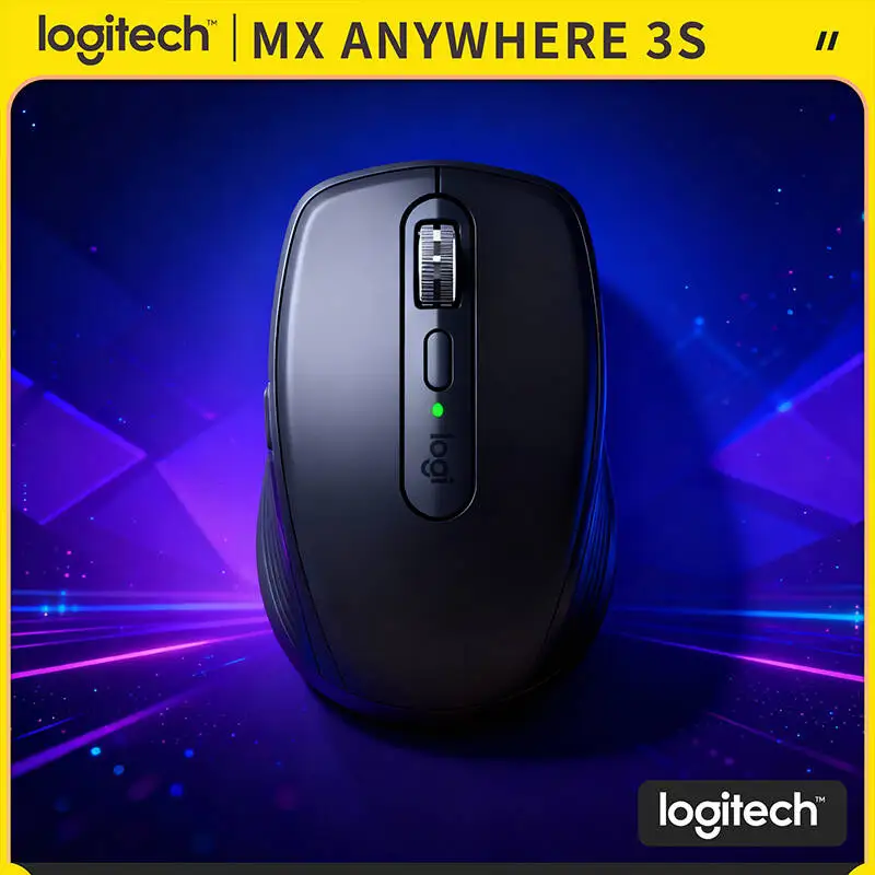 

Компактная мышь Logitech MX Anywhere 3S, эргономичный дизайн, перезаряжаемая, с быстрым прокруткой для портативных ПК Mac
