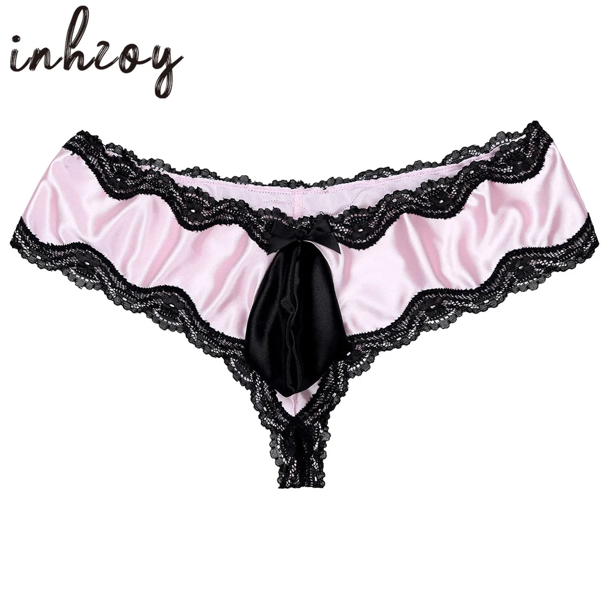 

Mens Satin Frilly Briefs Gay Sissy Lace Bulge Pouch Thong Panties Sexy Wetlook Crossdressing Lingerie Bikini G-strings Underwear