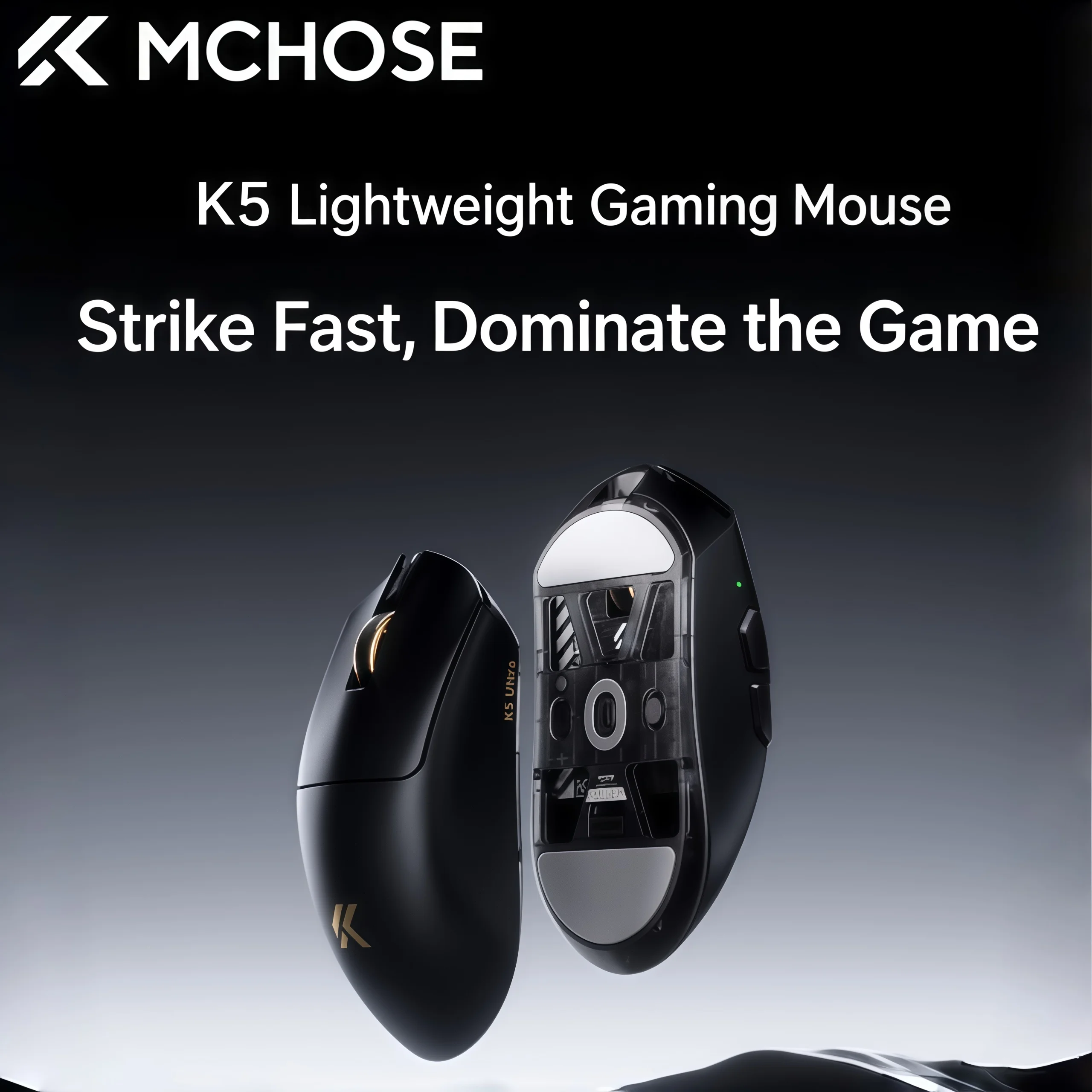 MCHOSE K5 Ultra Three-mode Mouse Collector's Edition Wireless Gaming Bluetooth Computer E-sports Dedicated Lightweight Office
