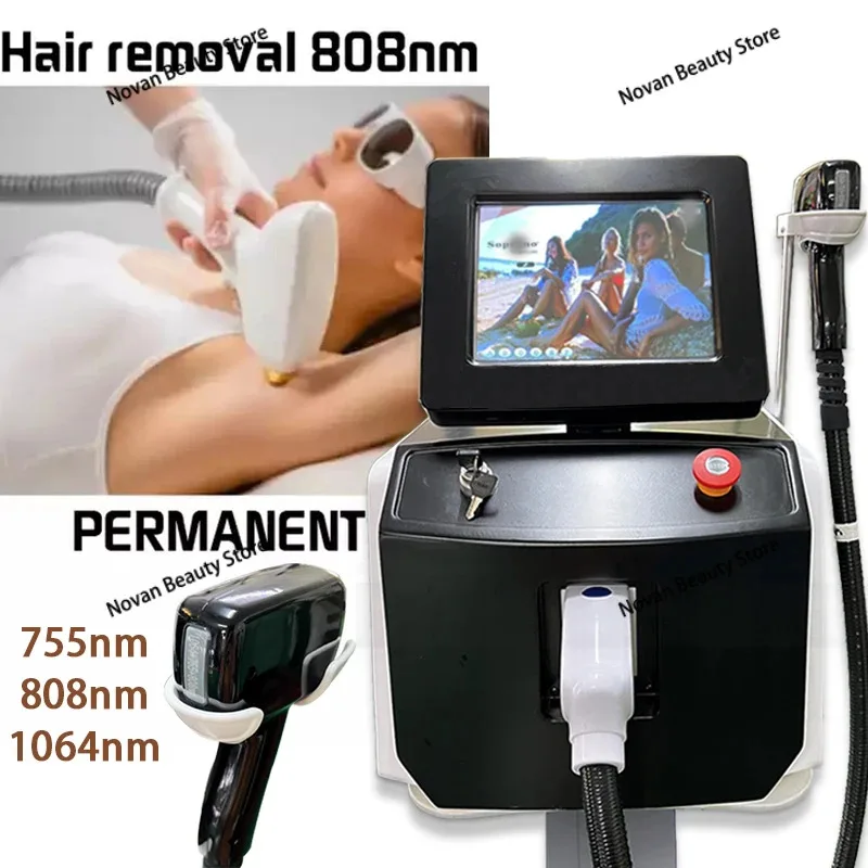 

2025 Ice Platinum Alexandrite Laser 808nm Diode Laser 755 808 1064 Cire Epilation Permanent Portable Laser Hair Removal