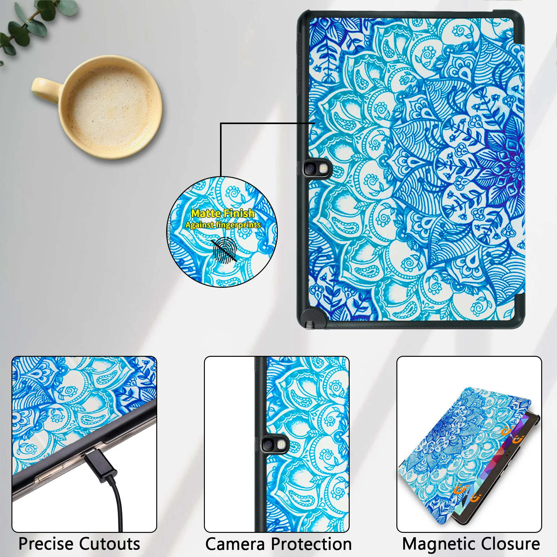 حافظة متوافقة مع هاتف Samsung Galaxy Note 10.1 بوصة SM-P600 P601 P605 اللوحي وسامسونج جالاكسي تاب برو 10.1 SM-T520/T52 #4