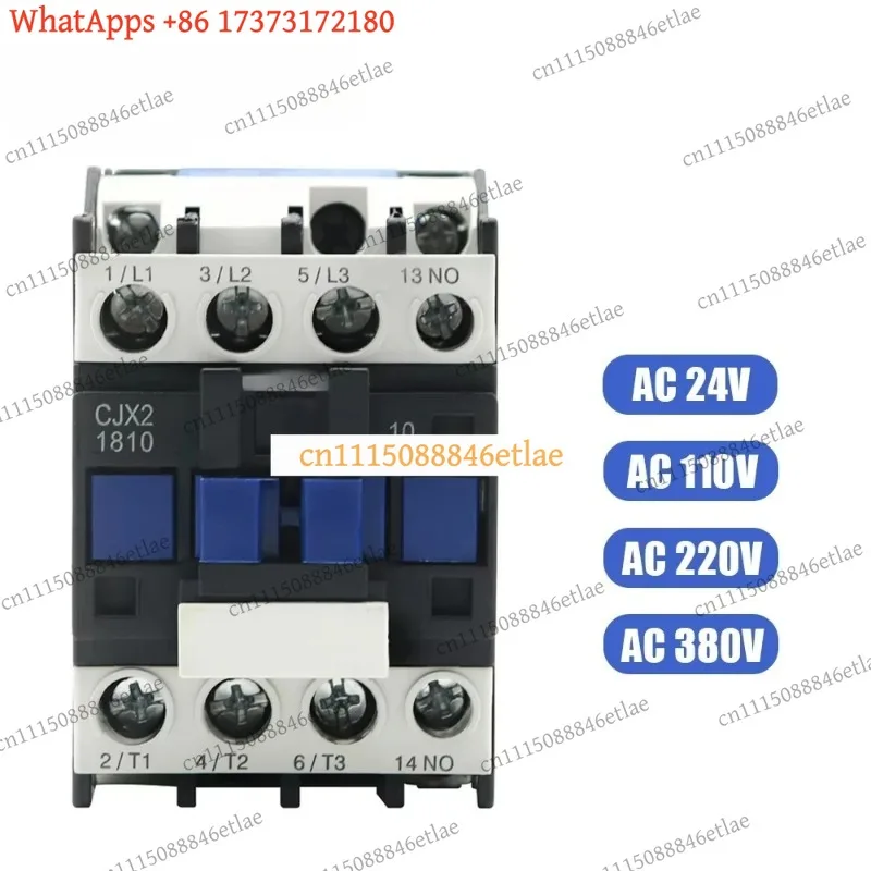 k3 Universal EARU CJX2-1810 LC1 AC Contactor 3P 1NO 18A Magnetic Motor Starter Multi-Voltage Din Rail Industrial Spare Parts