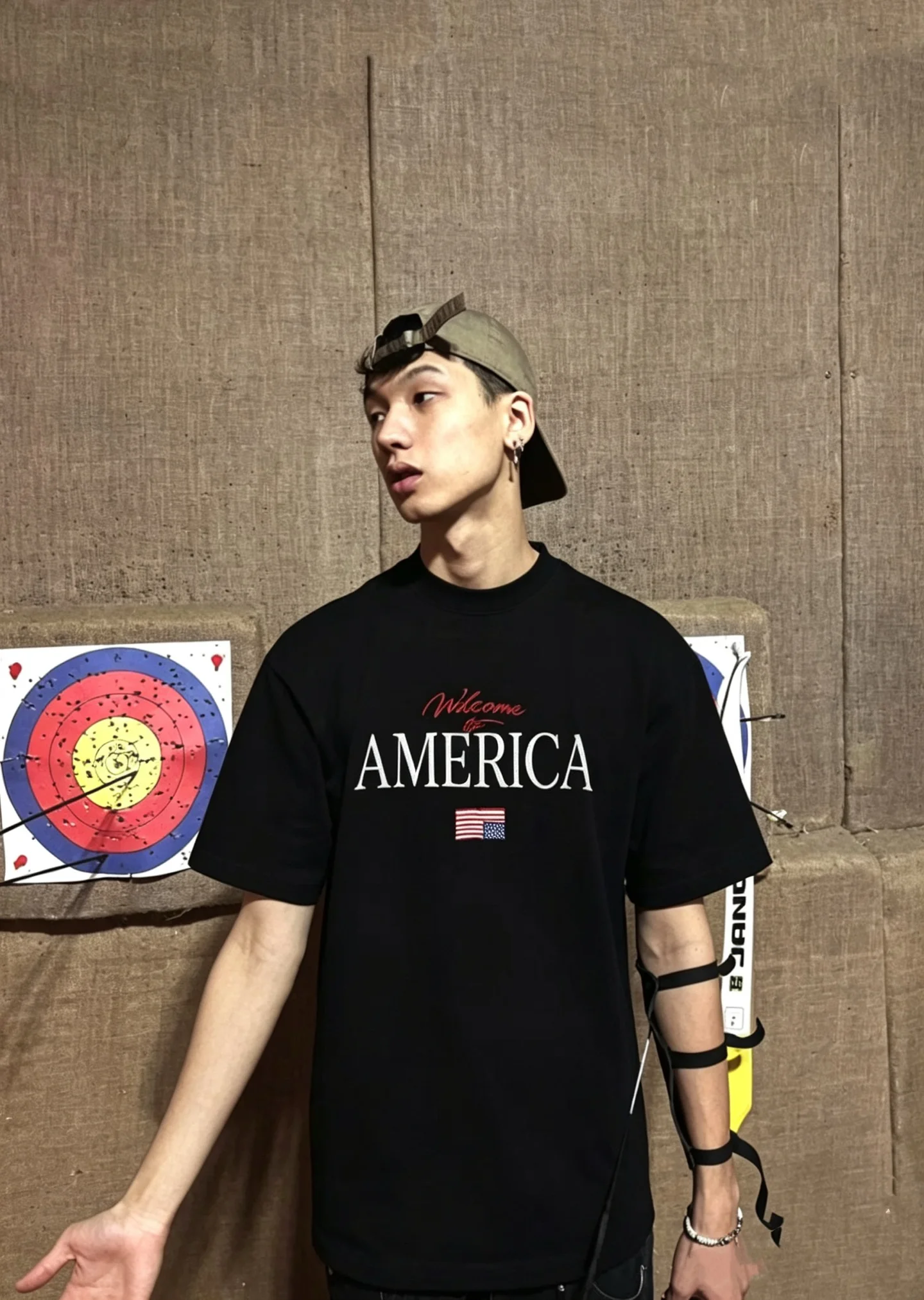 

New Summer High Street Willy Trendy Casual Loose Washed Vintage Short sleeved Cotton Versatile Oversize Comfortable T-shirt
