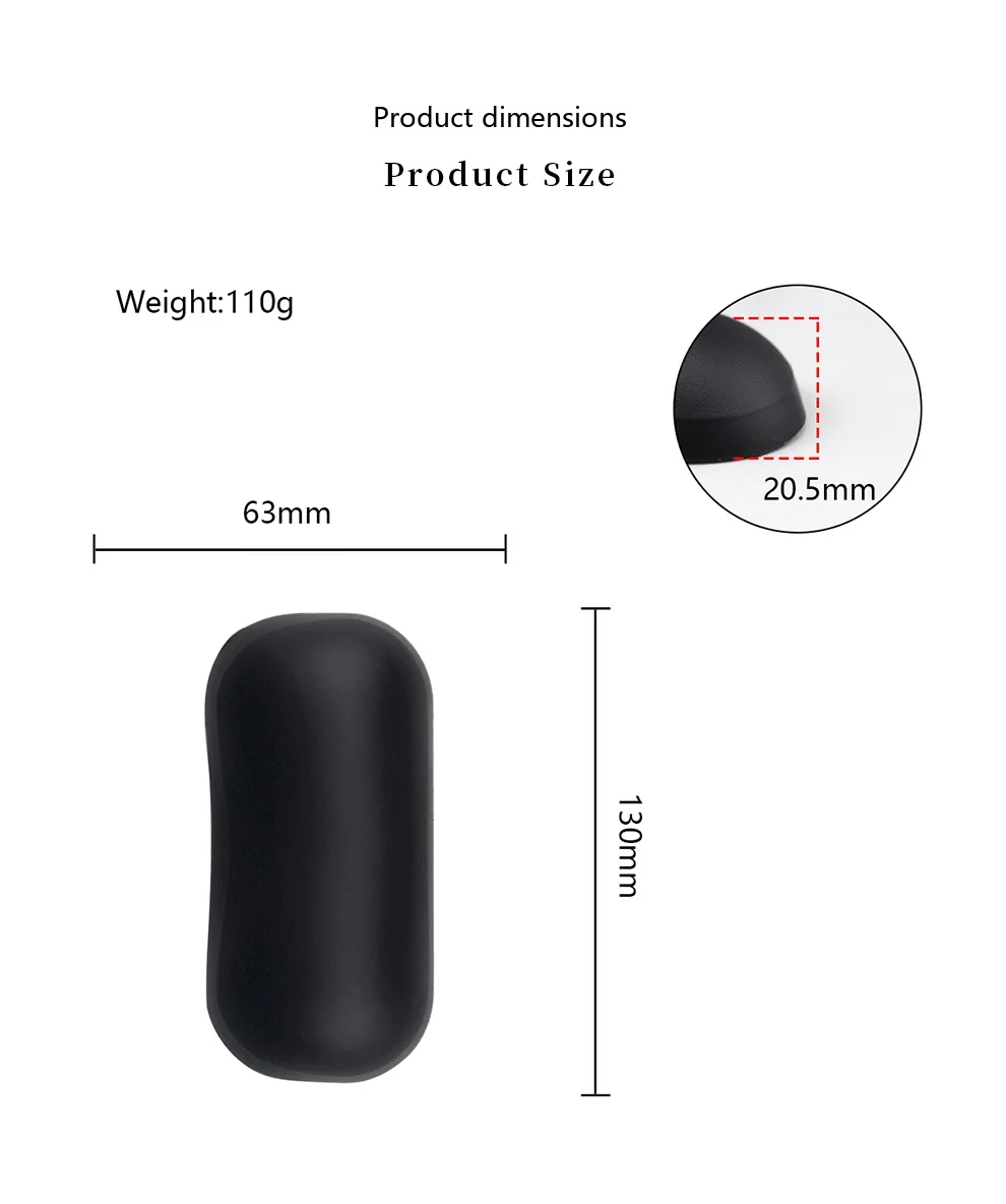 Leder-Silikon-Handgelenkauflage für Mauspad, 5 Farben, ergonomische rutschfeste Schreibtischunterlage für Büro und Gaming – Detail 6