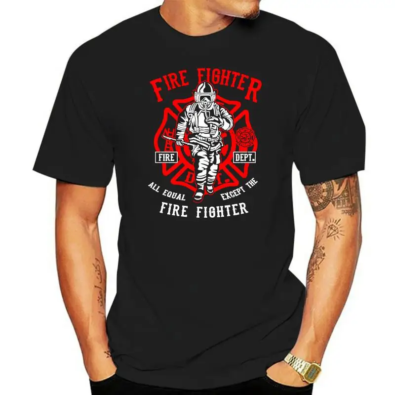 2022 New Fashion Men Tee Shirt Fire Fighter, Los Angles Firefighter Department LA USA, America Adult Unisex & Female T-Shirt