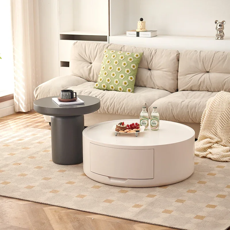 

Центральный круглый белый стол, туалетный столик, кофейная сторона, минималистичные современные столы, акцент, скандинавский стол, мебель для дома Marbre