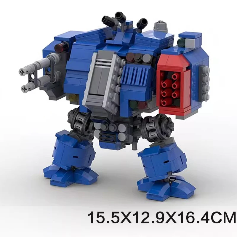 Bricklink MOC Battle Militaire Tank Land Raider Game Robot Redemptor Dreadnought Mecha Warrior Sets Bouwstenen Kid Speelgoed Gift