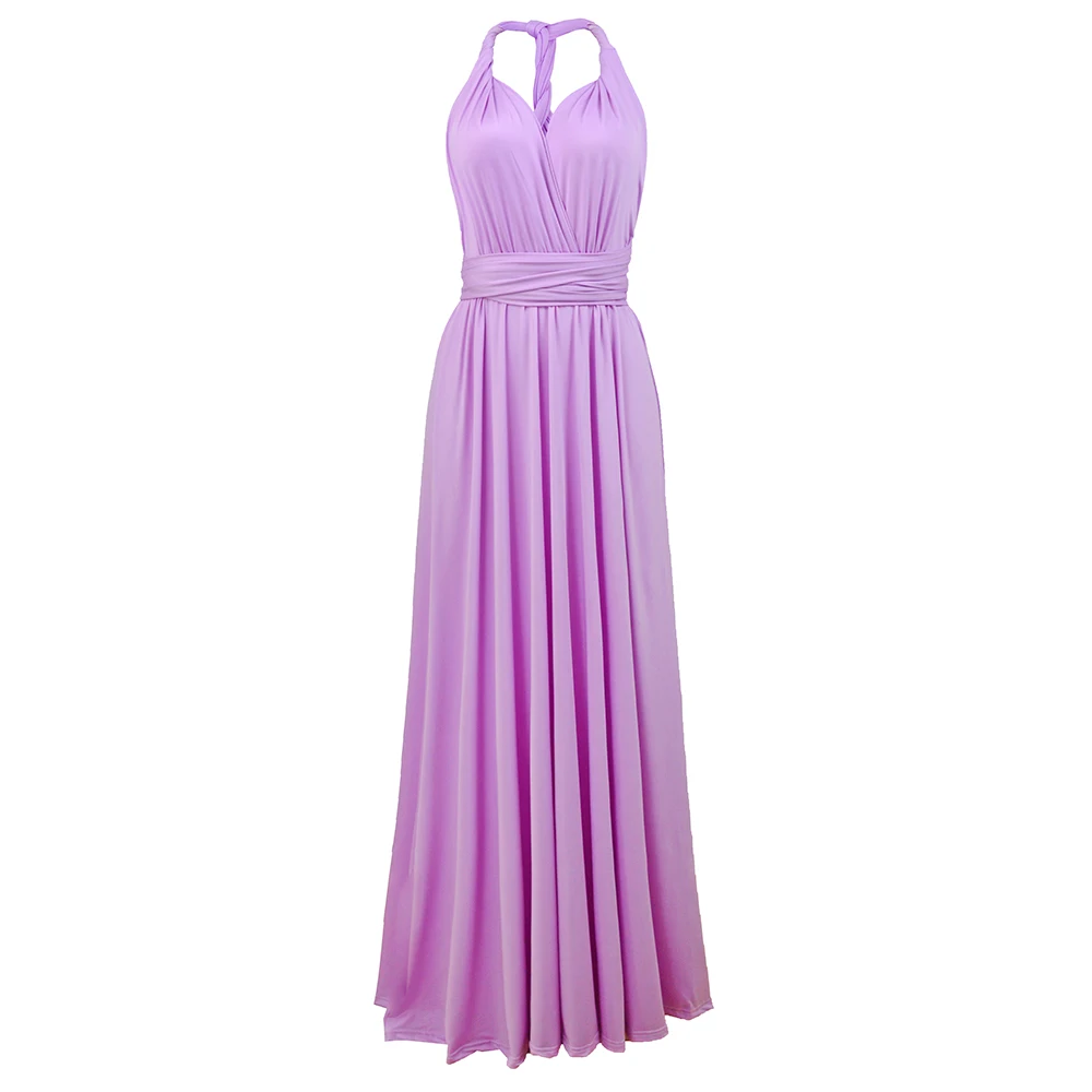 Robe maxi bohème convertible pour femmes, robe longue bandage, robe de demoiselle d'honneur, robe de soirée, multiway, rond, sexy