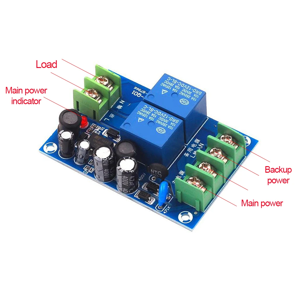 جهاز ريسيفر استقبال وإرسال وحدة تبديل التيار المتناوب 85-240 فولت 10 أمبير المزدوج امدادات الطاقة التلقائي التبديل وحدة تحكم المجلس