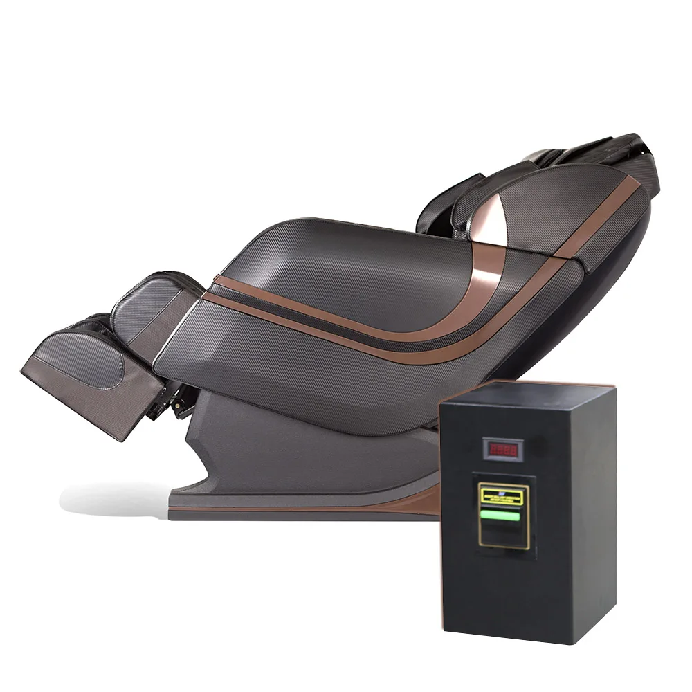 Factory Sales New Design 4D Mechanism Zero Gravity Shiatsu Massage Heating Function Vending Massage Chair silla masajeadora