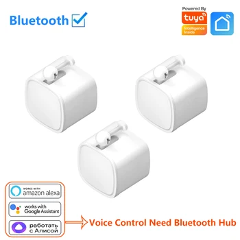 Tuya bluetooth inteligente dedo robô interruptor botão empurrador app controle remoto google casa alexa controle de voz requer hub bluetooth