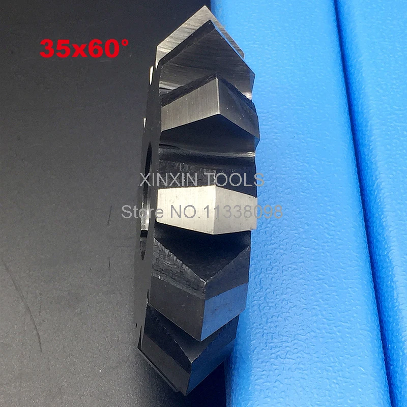 

35mm*60 degrees*13mm Inner hole Unilateral 30 degrees HSS-M2 Double Angle Milling cutter Free shipping